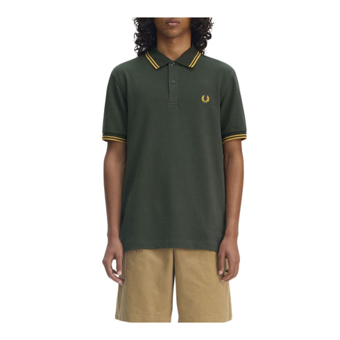 Fred Perry Polo Polo Uomo con doppia riga S P25 - FRED PERRYM3600 - Y22 - S - Francavilla Moda
